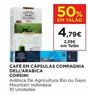 El Corte Inglés Cápsulas de café promoção