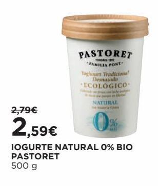 El Corte Inglés Iogurte natural promoção