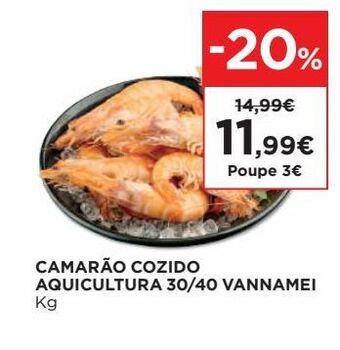 El Corte Inglés Camarão cozido promoção