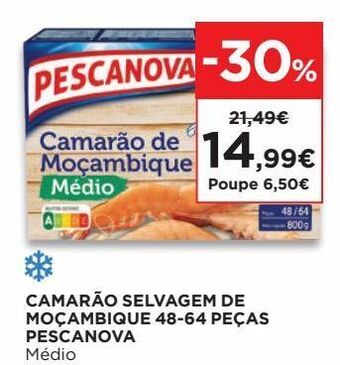 El Corte Inglés Camarão congelado pescanova promoção