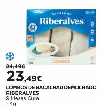 El Corte Inglés Bacalhau congelado riberalves promoção