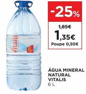 El Corte Inglés Água vitalis promoção