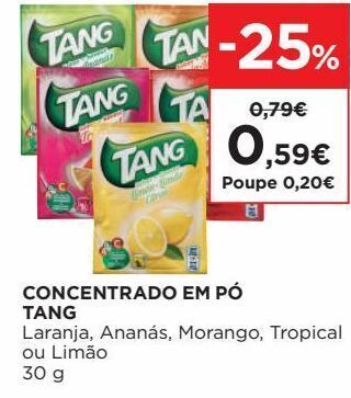 Suco concentrado tang