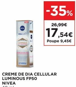 El Corte Inglés Creme facial nivea promoção