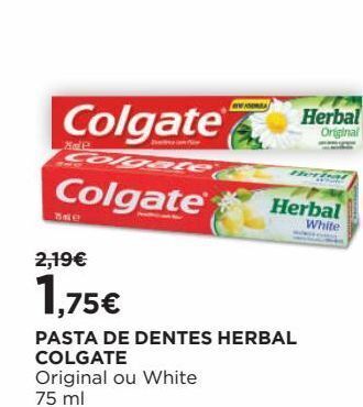 El Corte Inglés Pasta de dentes colgate promoção