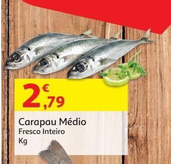 Auchan Carapau medio:fresco inteiro kg promoção