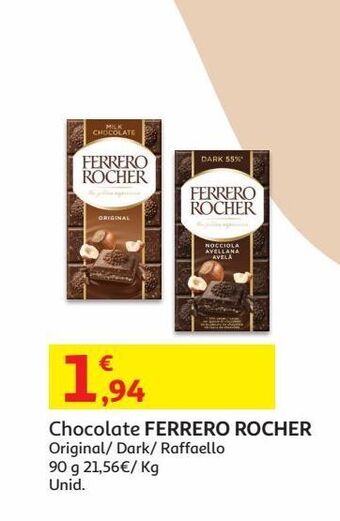 Auchan Chocolate ferrero rocher promoção
