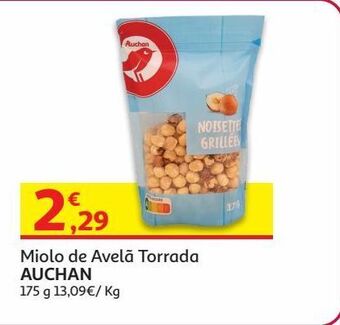 Auchan Miolo de avelã torrada auchan:175 g promoção
