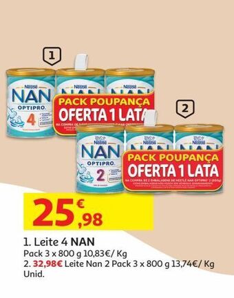 Auchan Leite 2 nan promoção