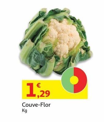 Auchan Couve flor:kg promoção