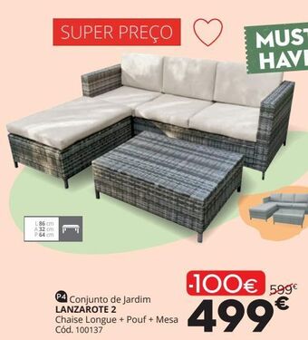 Conforama Conjunto jardim promoção