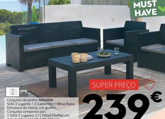 Conforama Conjunto jardim promoção