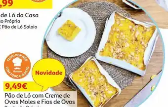 Auchan Pão de ló com ovos moles e fios ovos kg produção própria promoção
