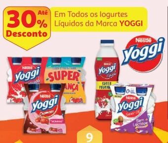 Auchan Iogurte líquido yoggi promoção