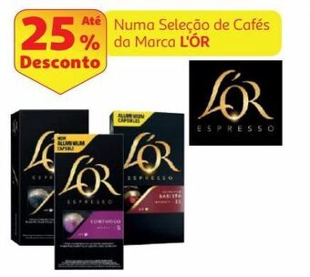 Auchan Cápsulas café l'or promoção