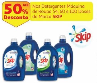 Auchan Det. roupa máq. liquído skip promoção