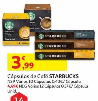 Auchan Cápsulas starbucks promoção