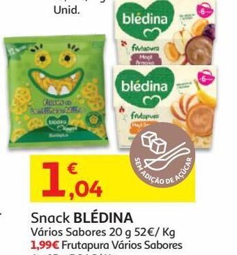 Auchan Snack bledina bio promoção