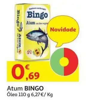Auchan Atum óleo 110 grs bingo promoção