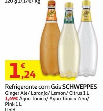 Auchan Água tónica schweppes promoção