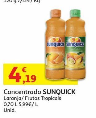 Auchan Concentrado sunquick promoção