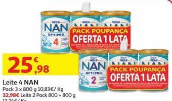 Auchan Leite 2 nan promoção