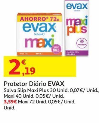 Auchan Protector diário evax promoção