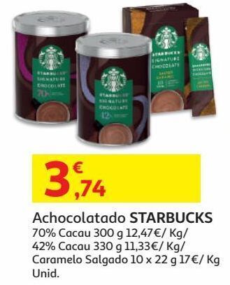 Auchan Achocolatado starbucks promoção