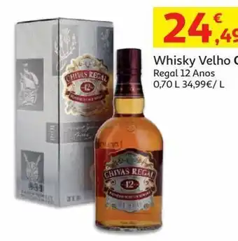 Auchan Whisky velho chivas regal:12 anos 0.70 l promoção
