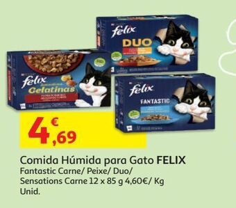 Auchan Comida húmida gato felix promoção