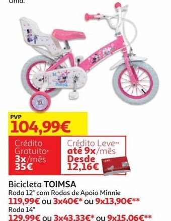 Auchan Bicicleta r12" toimsa promoção