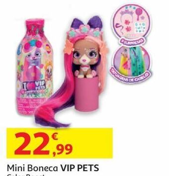 Mini boneca vip pets:color boost