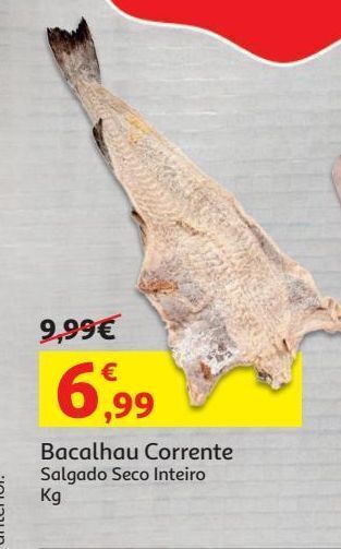 Auchan Bacalhau corrente kg promoção