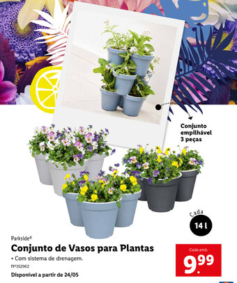 Lidl Parkside Conjunto de Vasos para Plantas promoção