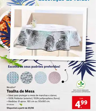 Lidl Meradiso de Mesa promoção