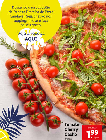 Lidl Tomate Cherry Cacho 500g promoção