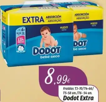 Dodot Extra Fraldas T3-70/T4-66/T5-58un/T6-54un