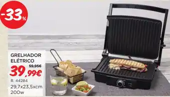 Espaço Casa Grelhador Elétrico 29,7x23,5cm 200W promoção