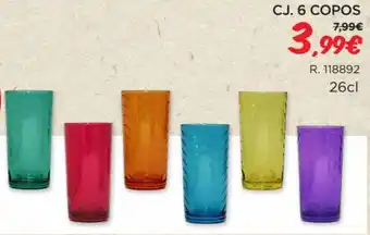 Espaço Casa CJ. 6 Copos 26cl promoção