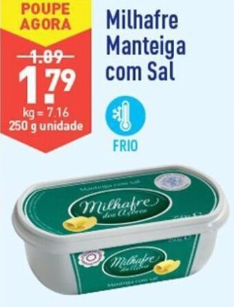 ALDI Milhafre Manteiga com Sal 250g promoção