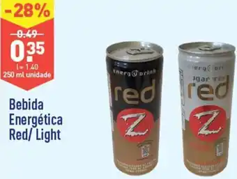 ALDI Bebida Energética Red/Light 250ml promoção