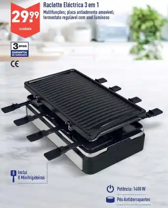 ALDI Raclette Eléctrica 3 em 1 promoção