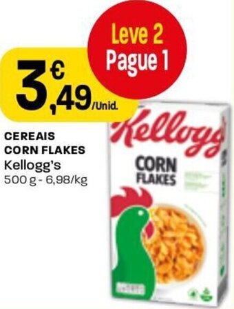 Intermarché Cereais Corn Flakes Kellogg's 500g promoção