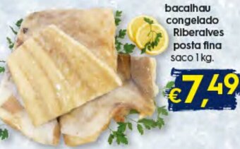 Bacalhau Congelado Riberalves Posta Fina 1kg