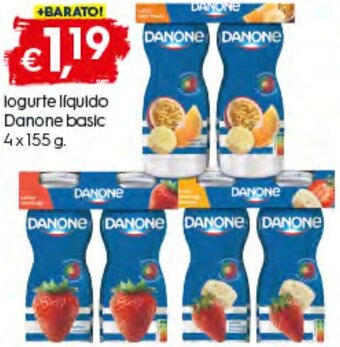 Bolama Iogurte Líquido Danone Basic 4x155g promoção