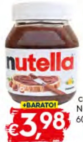 Creme Barrar Nutella 600g