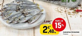 Intermarché Carapau Pequeno Fresco promoção