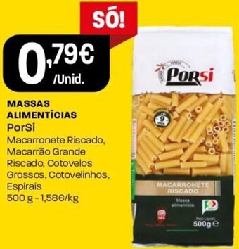 Intermarché Massas Alimentícias PorSi 500g promoção