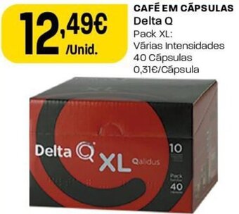 Intermarché Café em Cápsulas Delta Q 40 Cápsulas promoção