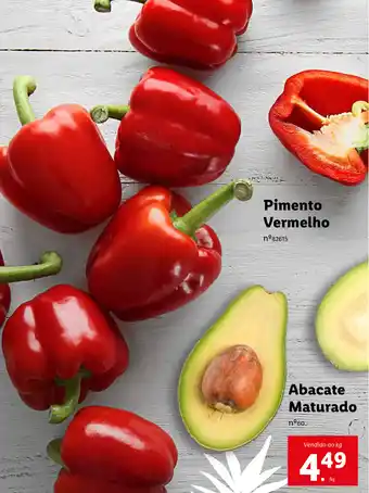 Lidl Pimento Vermelho/Abacate Maturado promoção
